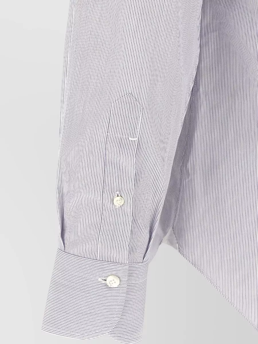 Finamore Striped Long-Sleeve Shirt