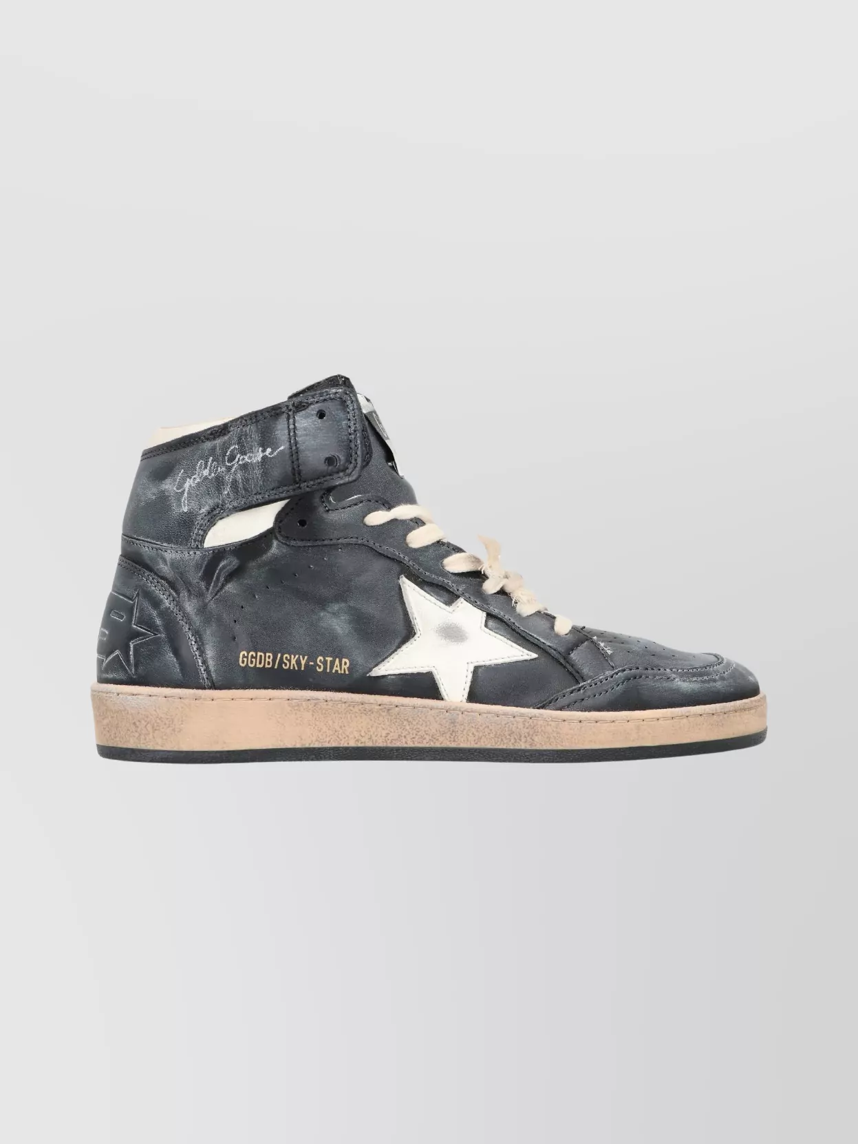 Golden Goose High Top Leather Sneakers Star Design