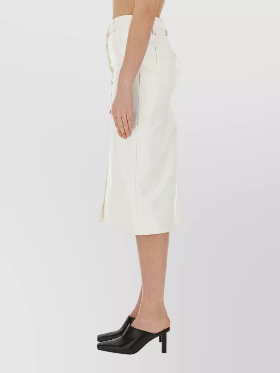 Courrèges Buttoned Pencil Skirt