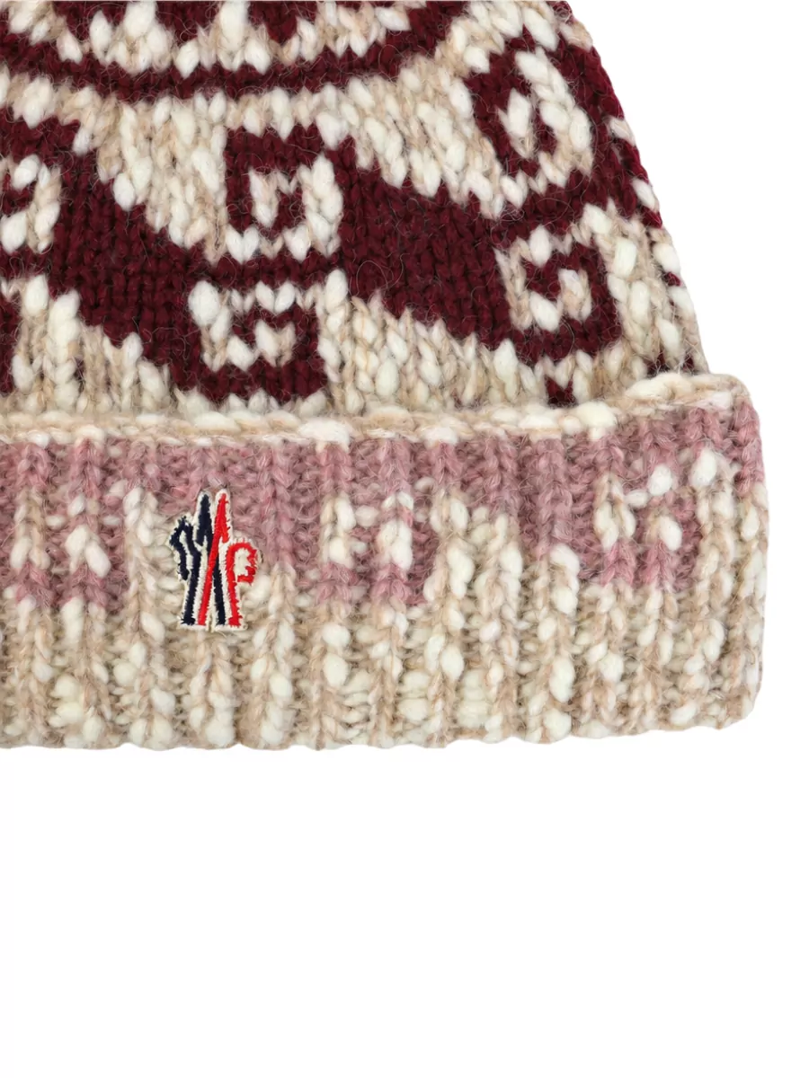Moncler Grenoble Wool Alpaca Blend Chunky-Knit Pom-Pom Beanie