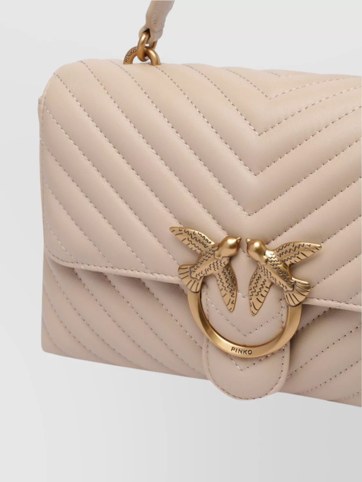 Pinko Quilted Shoulder Bag With Handle And Strap