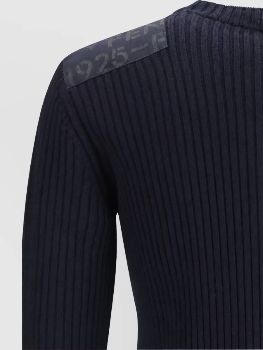 Fendi Ribbed Wool Sweater