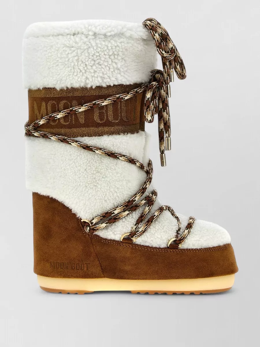 Moon Boot Shearling Ankle Boots