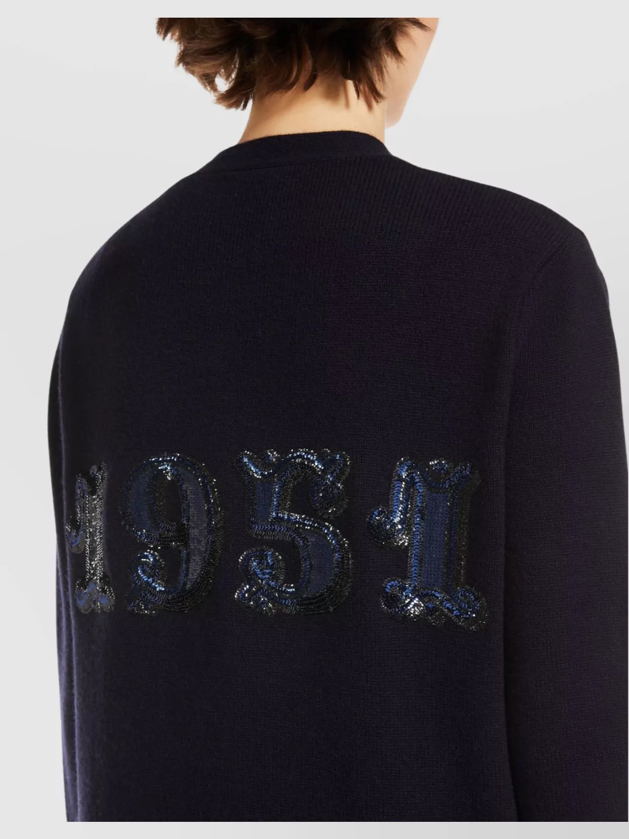 Max Mara Wool Cashmere Cardigan Sequins