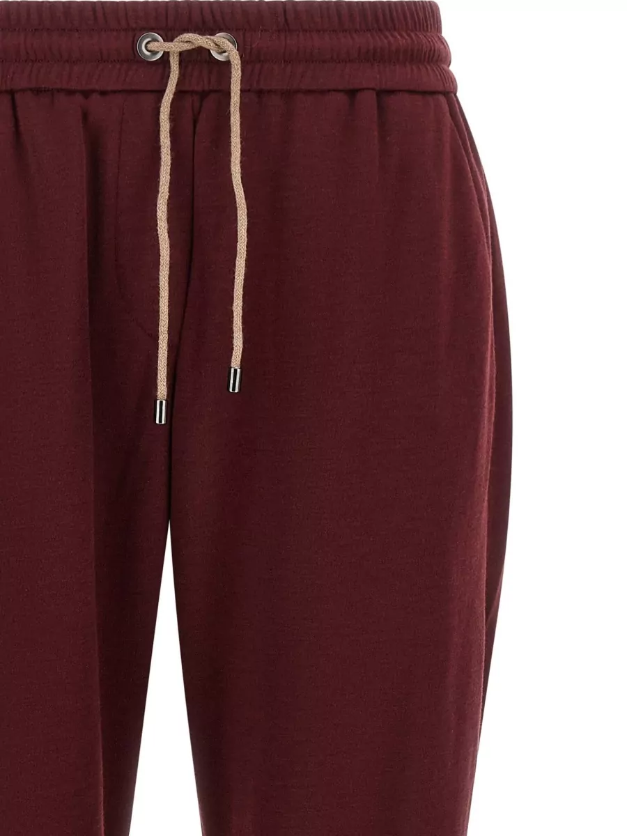 Brunello Cucinelli Silk Blend Track Joggers
