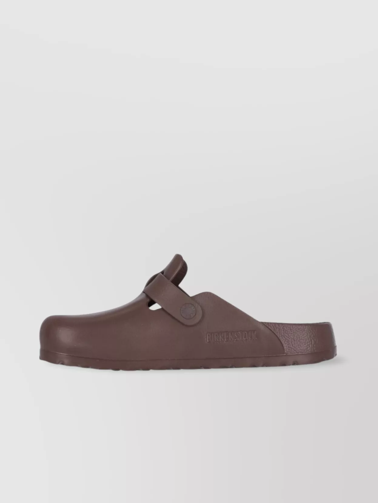 Birkenstock Buckle Detail Open Back Round Toe Mules