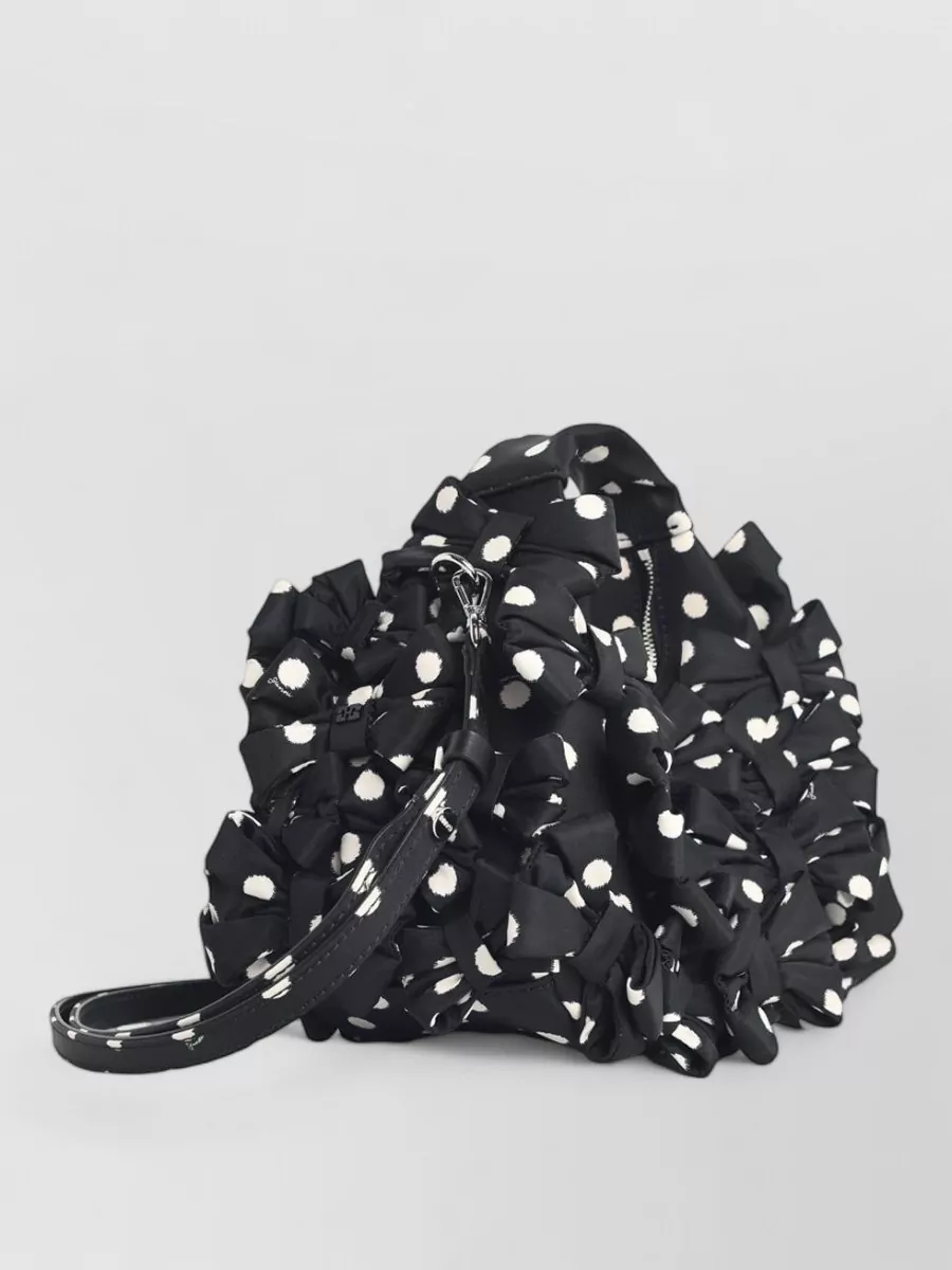 Ganni Hobo Mini Nylon Shoulder Bag