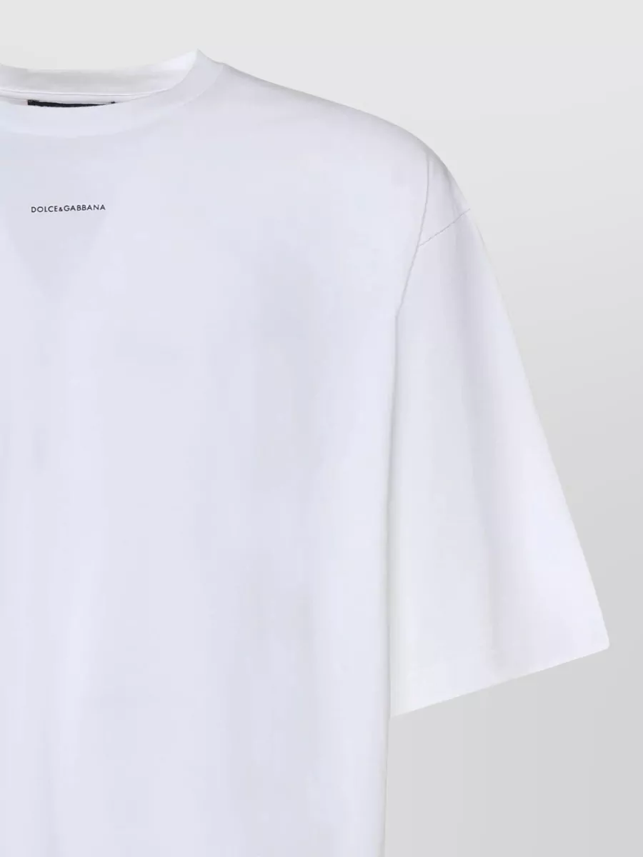 Dolce&Gabbana Cotton T Shirt Oversized Fit Crew Neck