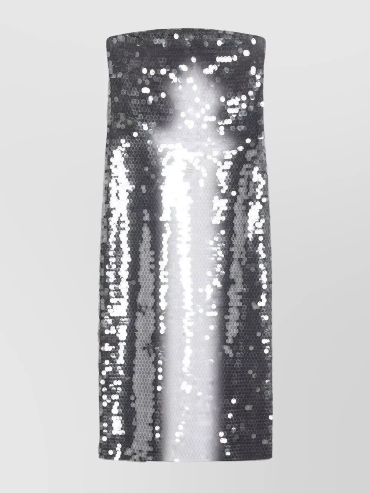 Sportmax Midi Dress With Gradient Sequin Effect In Silver
