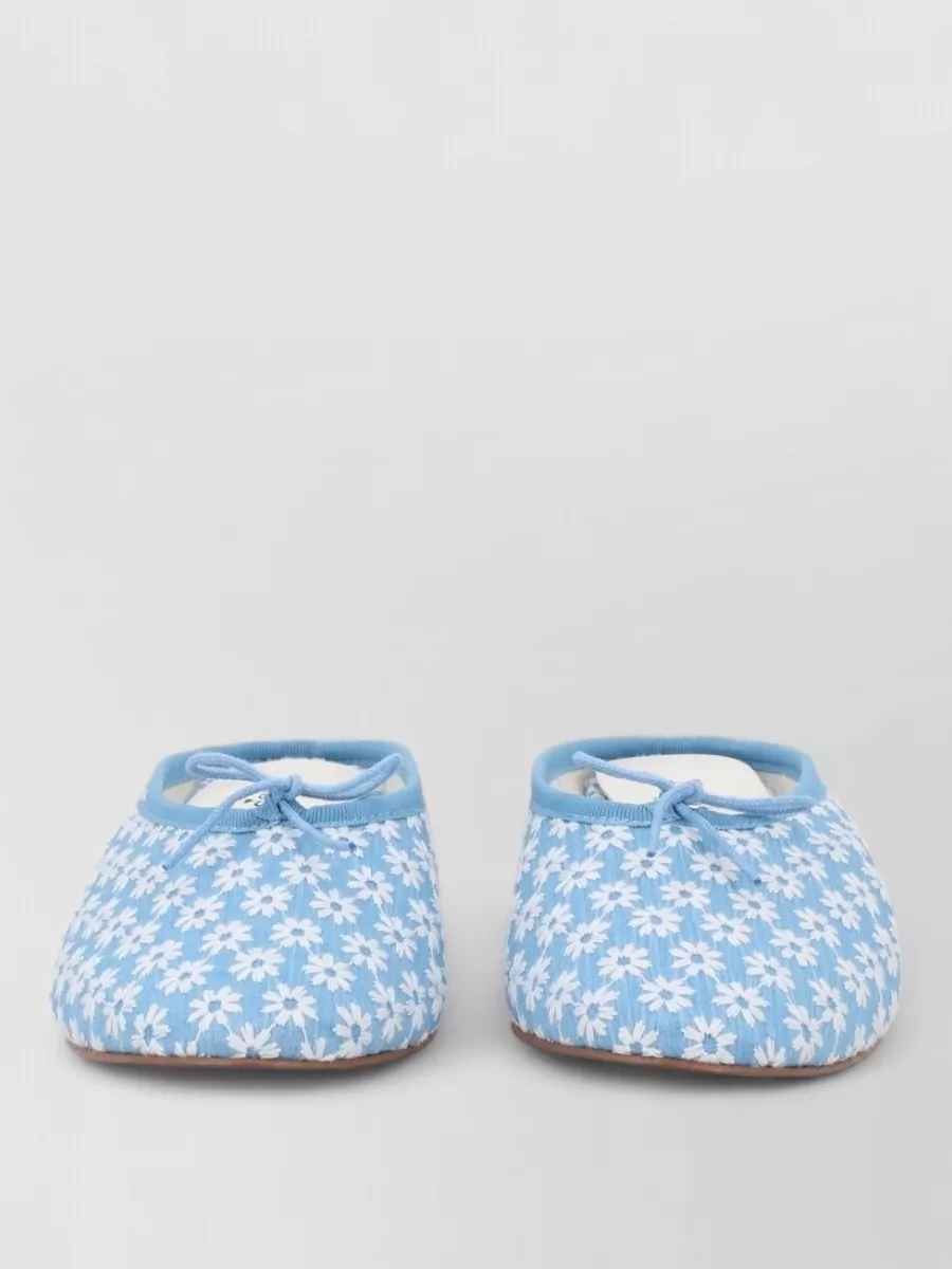 Repetto cotton floral-print mules