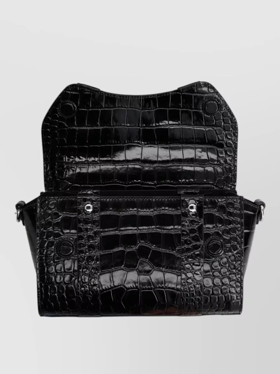 Vivienne Westwood Kimmy Crossbody Bag Crocodile Texture Hardware
