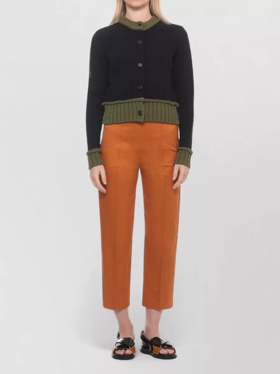 Marni Ribbed Wool Knit Cardigan