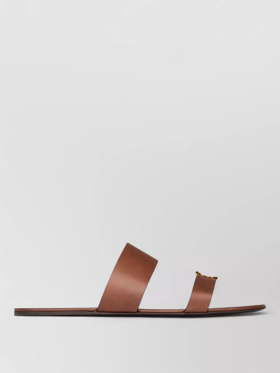 Saint Laurent Leather babylone slides