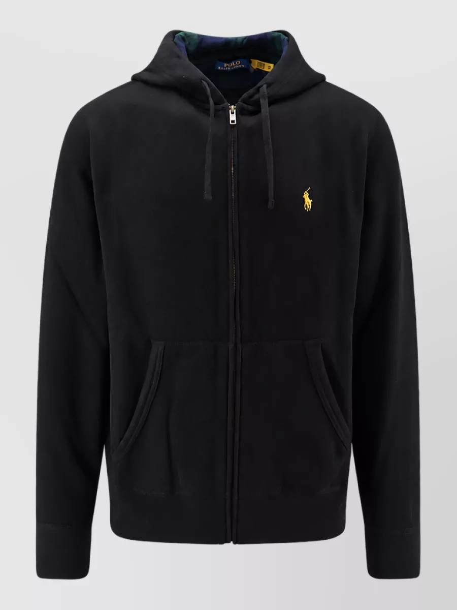 Polo Ralph Lauren Hooded Zip Cotton-Blend Sweatshirt
