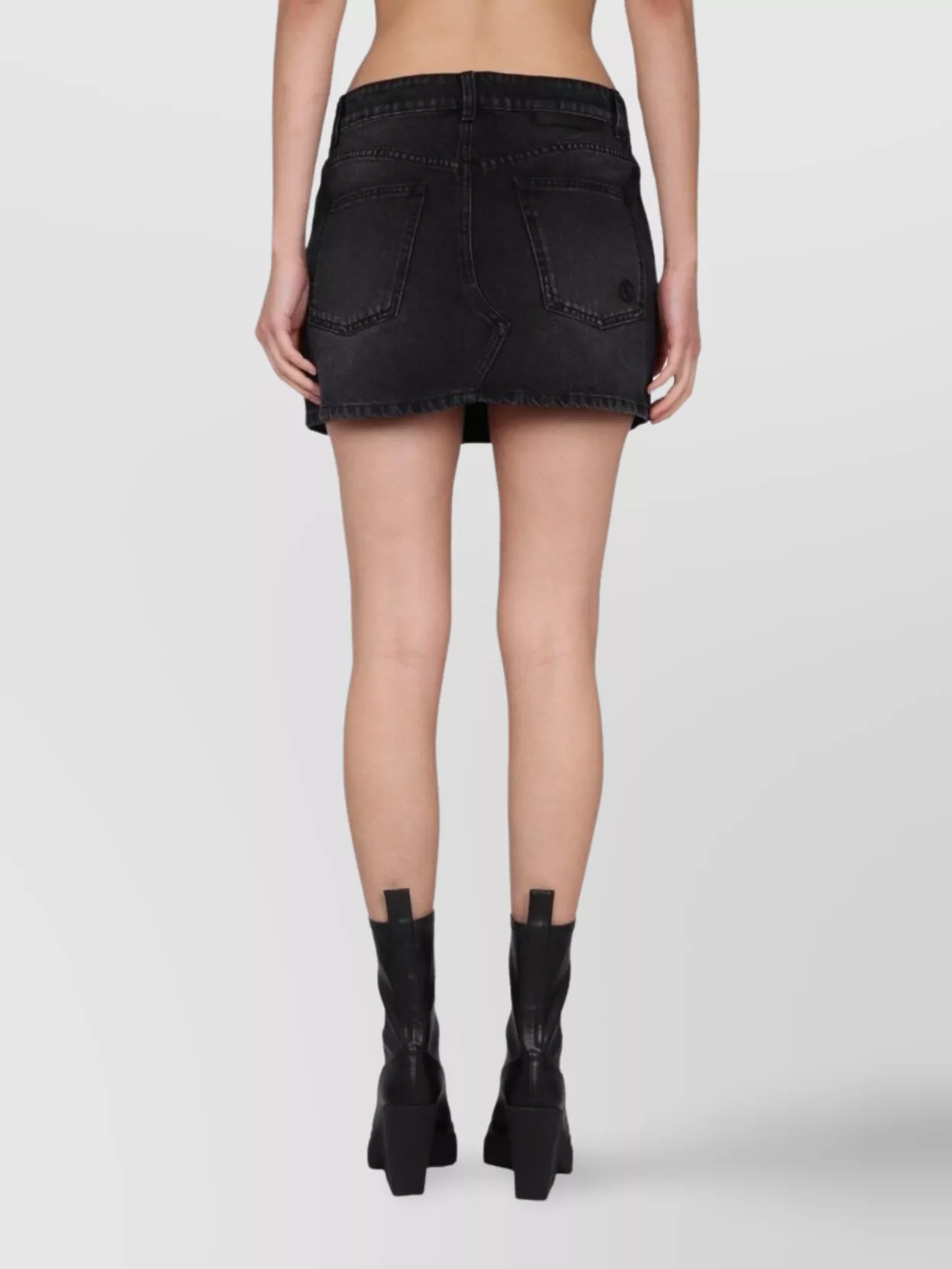 Shop Stella Mccartney Falabella Skirt With Back And Front Pockets