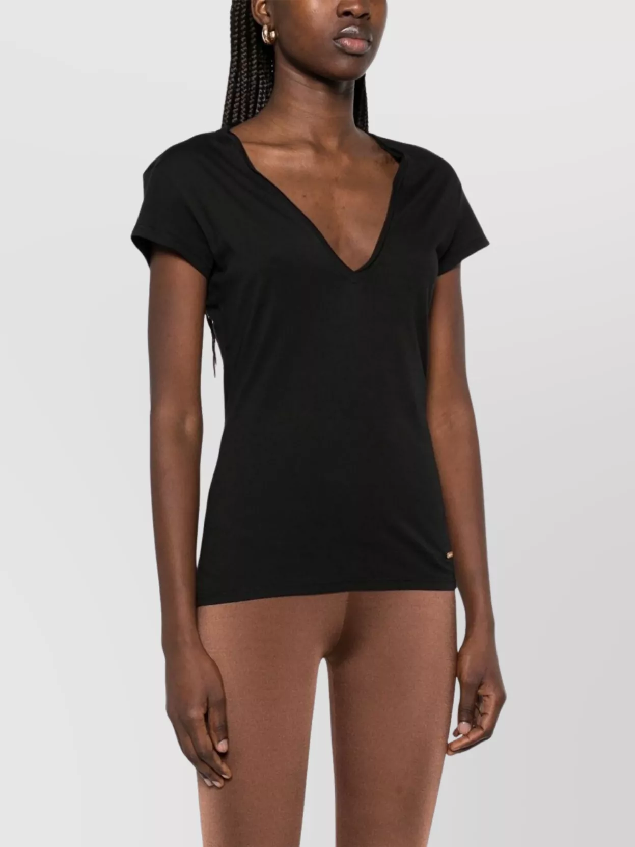 Tom Ford Deep V-Neck Short Sleeves