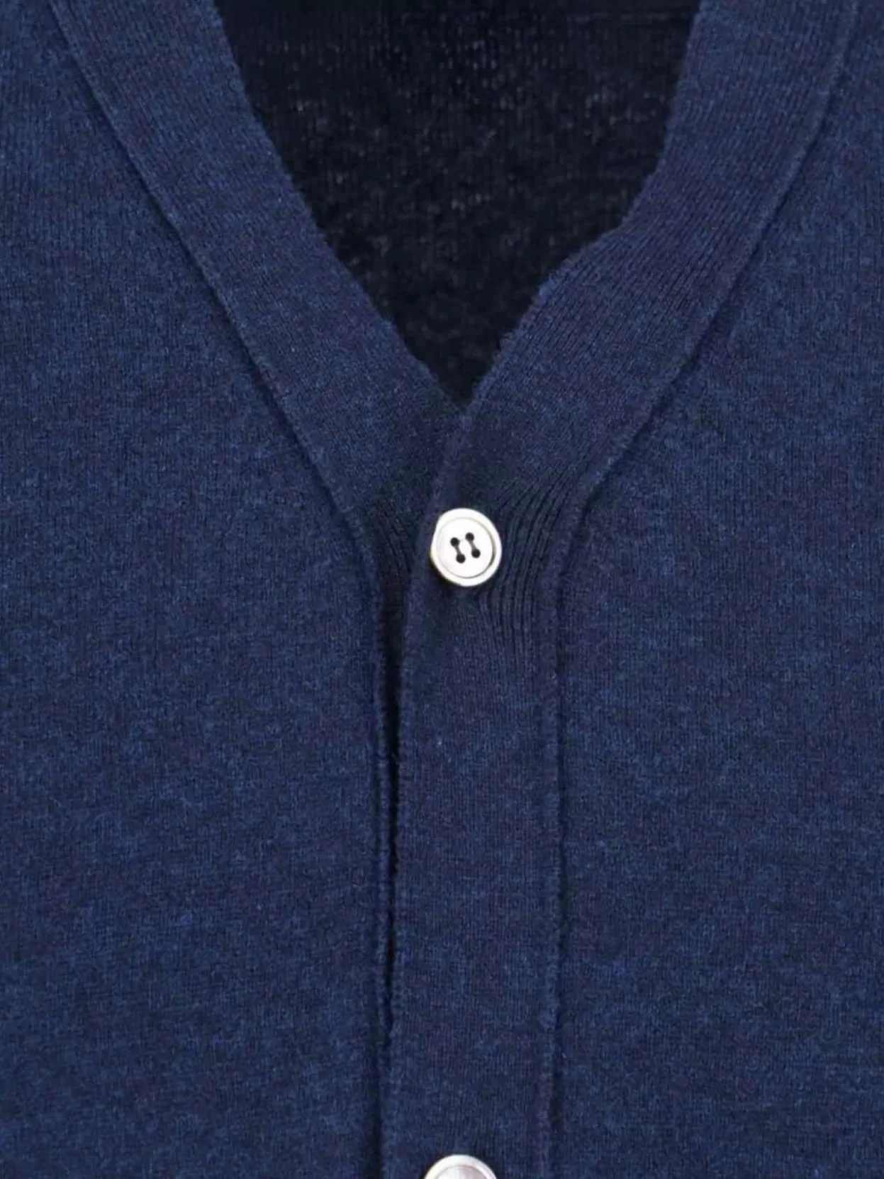 Comme Des Garçons Ribbed Knitwear With V-Neckline And Long Sleeves