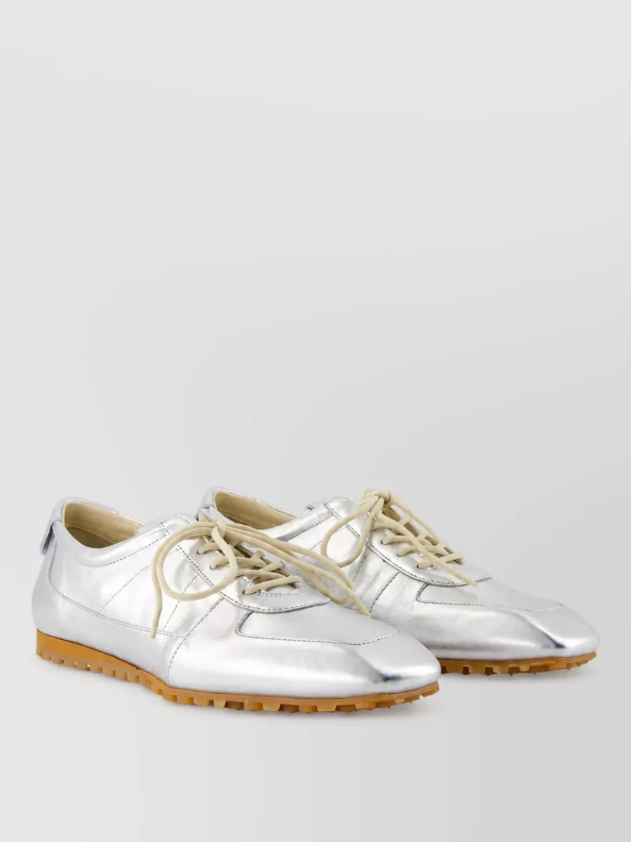 Aeyde Leather lace-up sneakers
