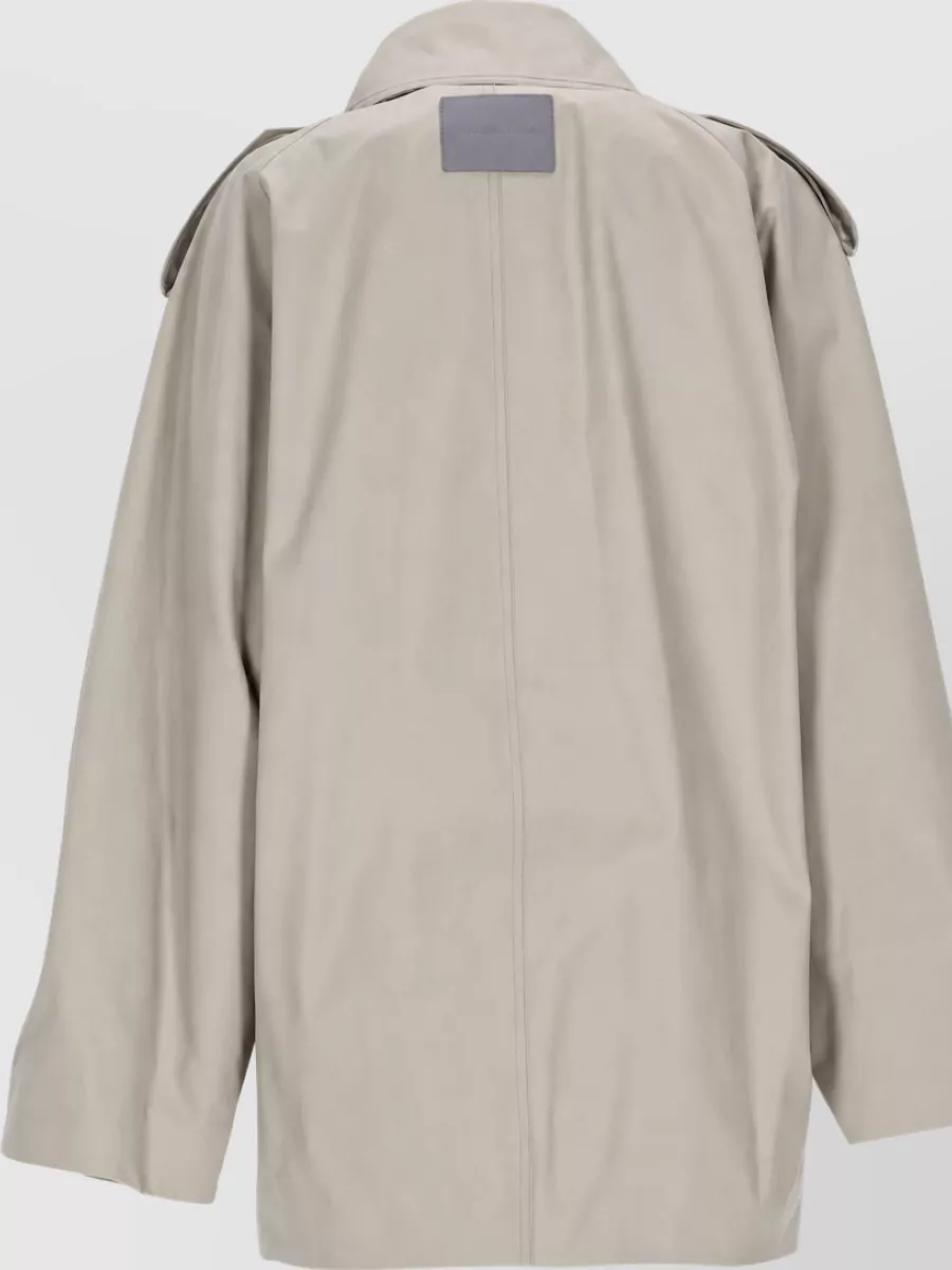 Balenciaga Cotton Double-Breasted Trench Coat
