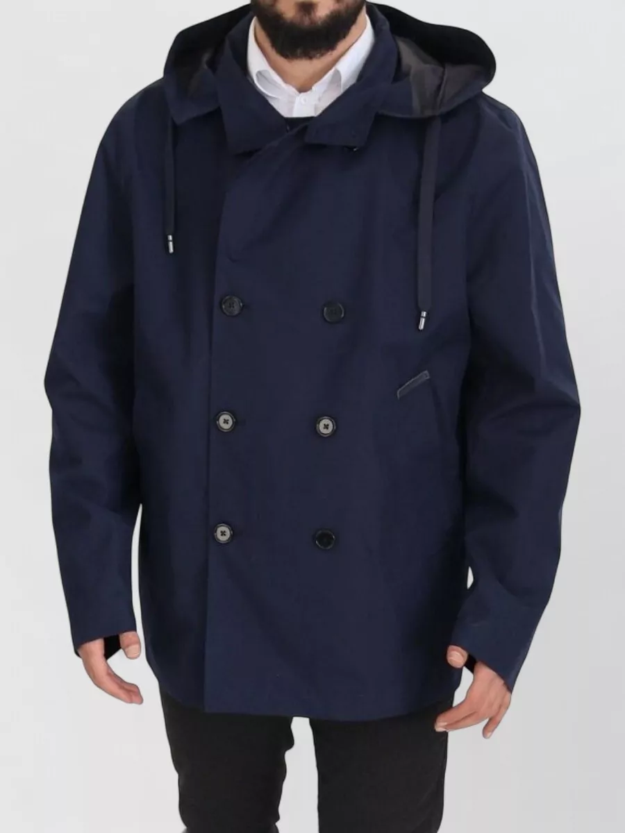 Dolce&Gabbana hooded double-breasted peacoat
