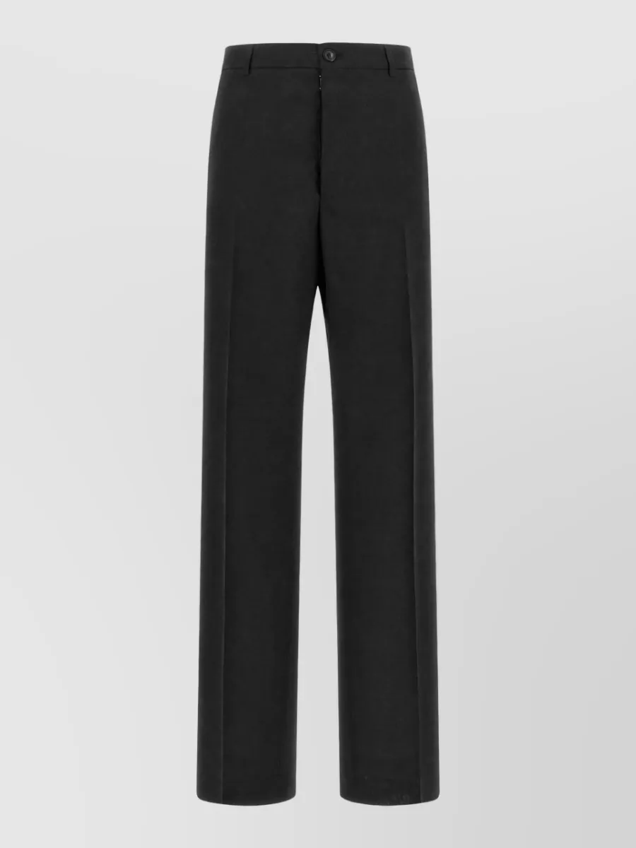 Maison Margiela Wool High-Rise Straight-Leg Suit Trousers