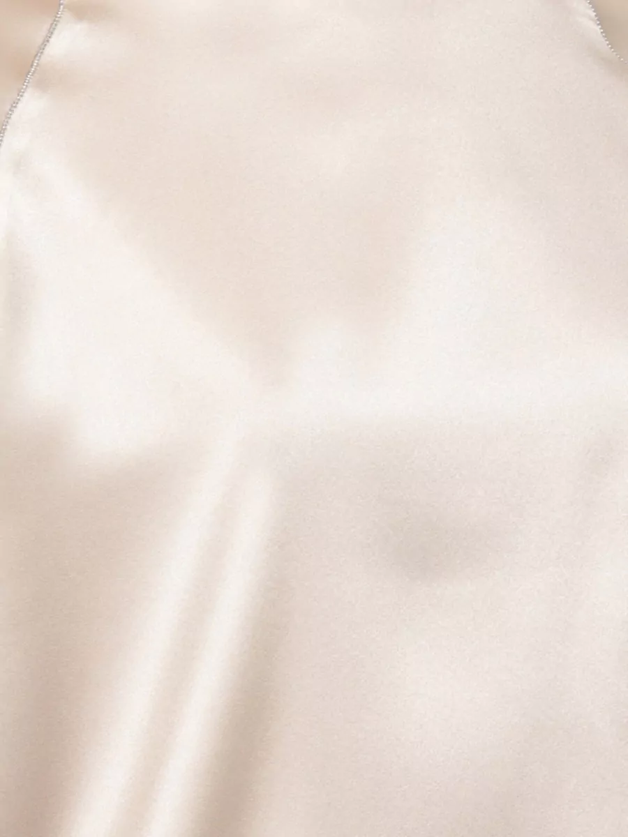 Panicale Silk Short-Sleeve Blouse