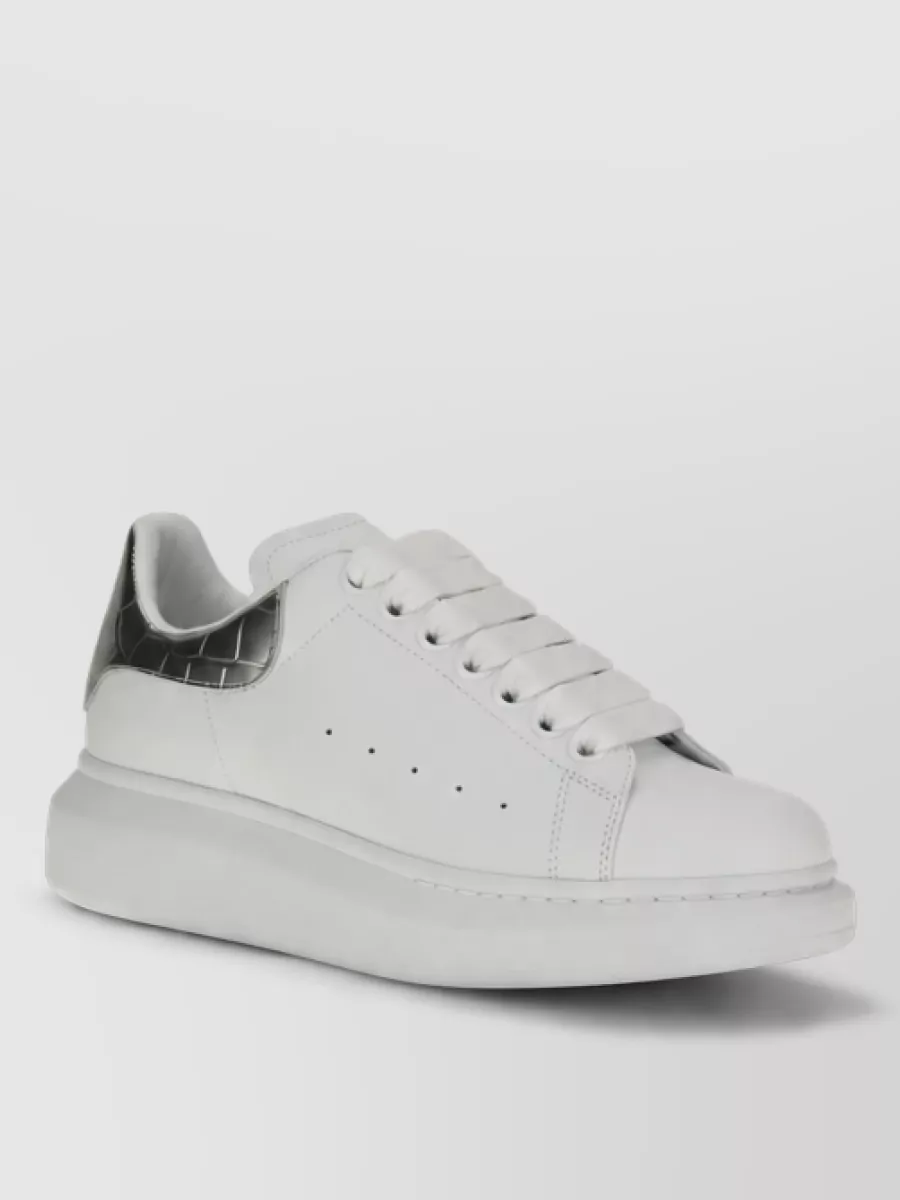 Alexander McQueen leather platform sneakers