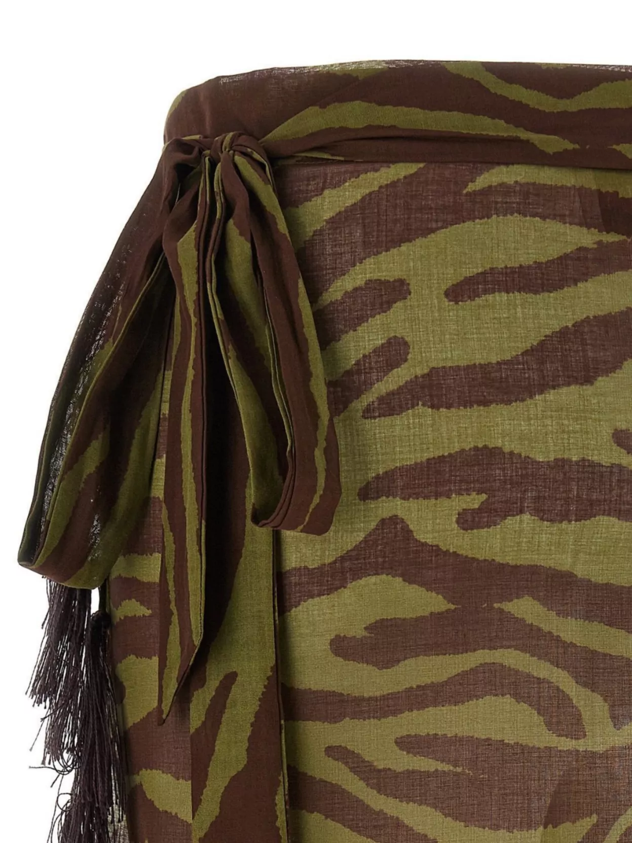 Attico Zebra Print Sarong Wrap Design In Multi