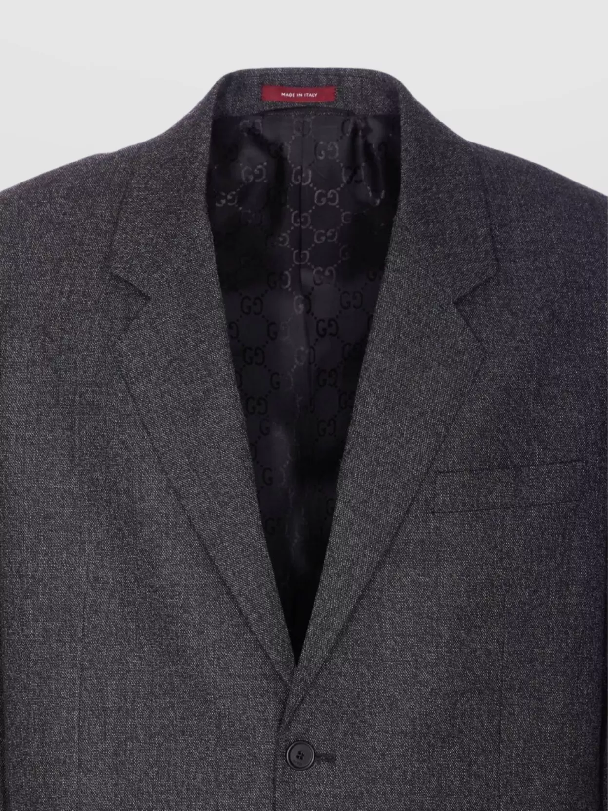 Gucci Single Breasted Jacket Notch Lapel Long Sleeves