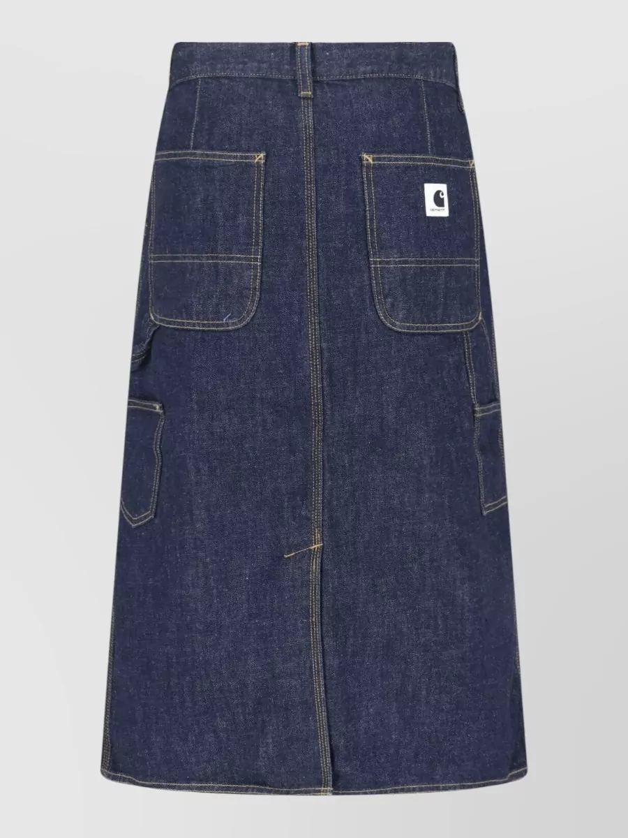 Carhartt Wip Cotton Midi A-Line Skirt