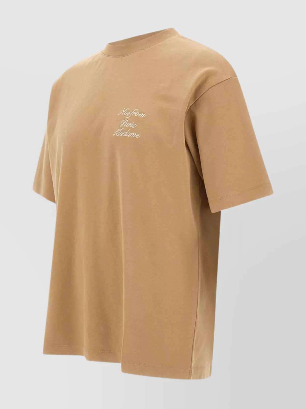 Drôle De Monsieur Calligraphy Slogan Cotton T-Shirt