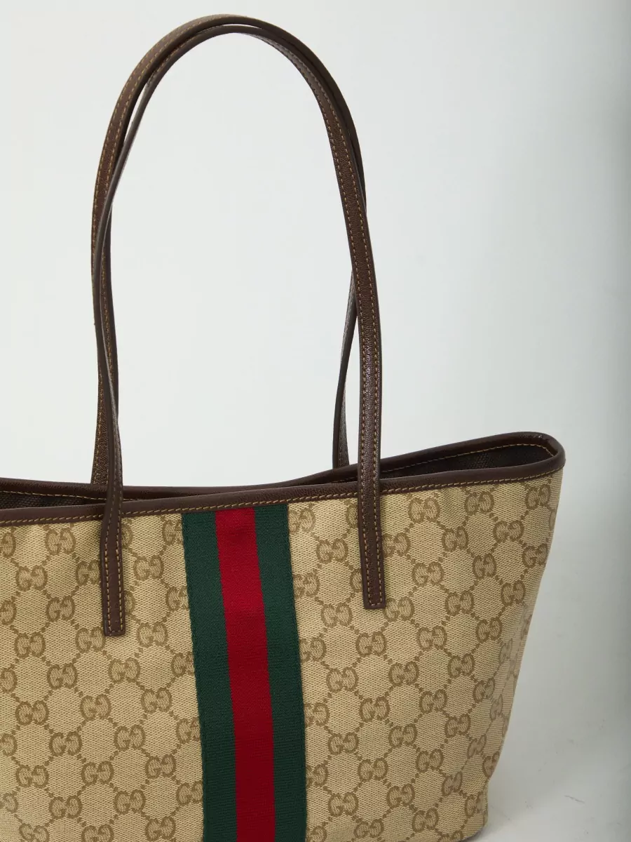 Gucci Small Gg Fabric Tote Bag