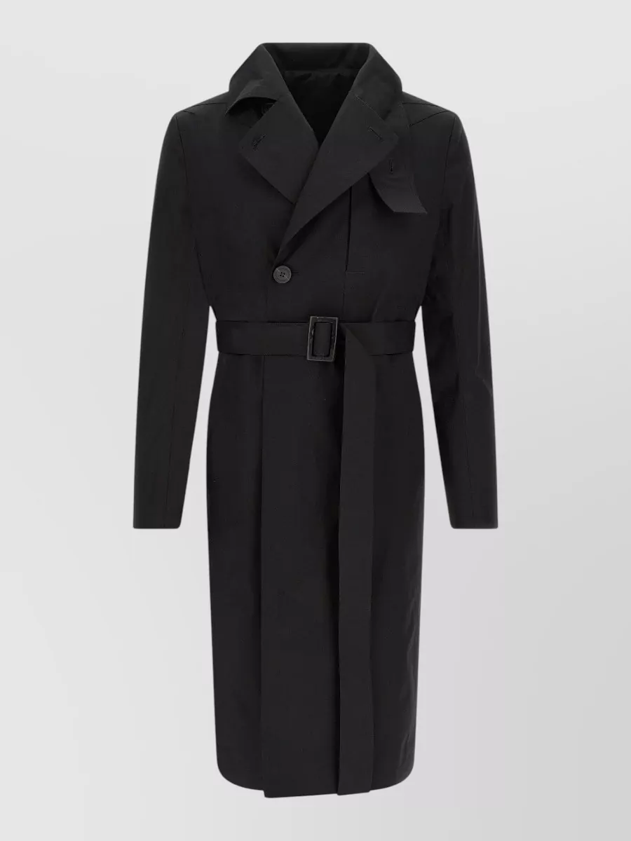 Rick Owens Cotton Double-Breasted Trench Coat