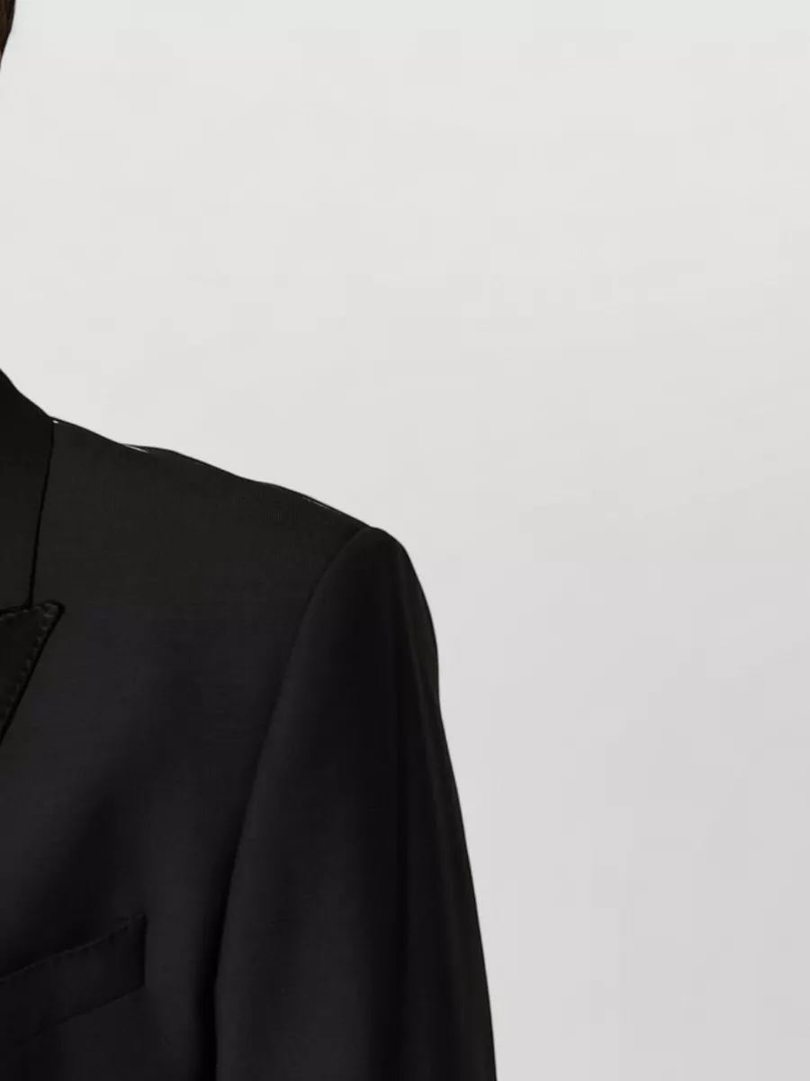 Dolce&Gabbana Virgin Wool Silk Single Breasted Dinner Jacket