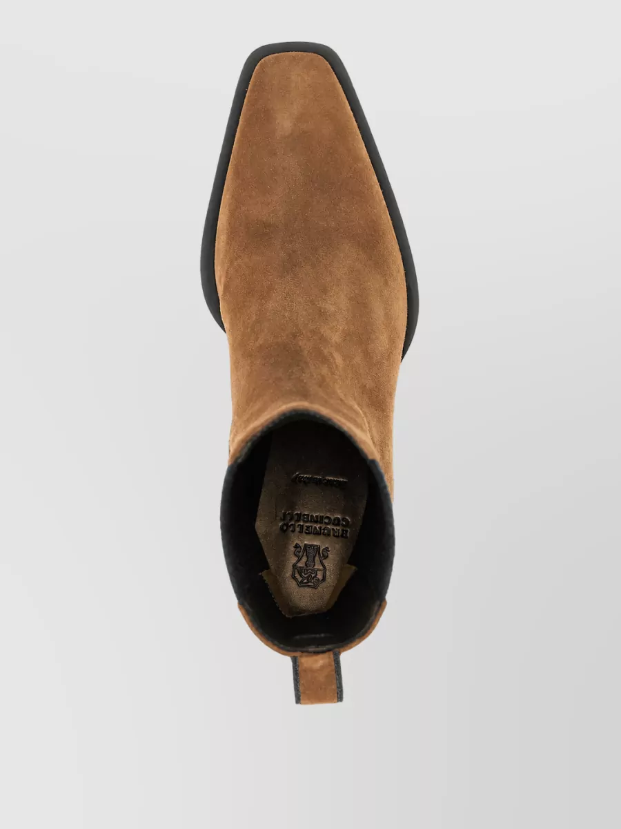 Brunello Cucinelli Suede Ankle Boots