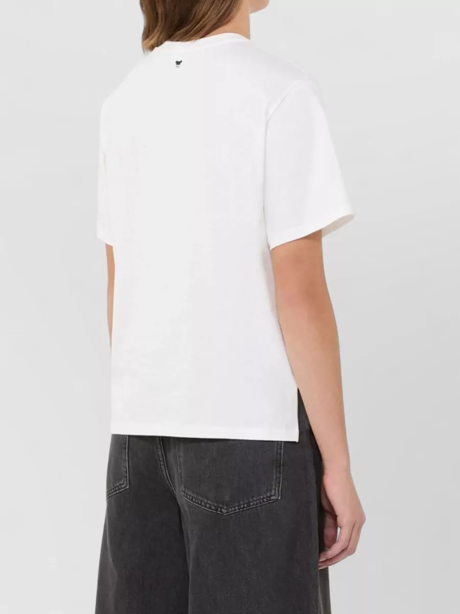 Weekend Max Mara Crew Neck Graphic Print Short Sleeve Top