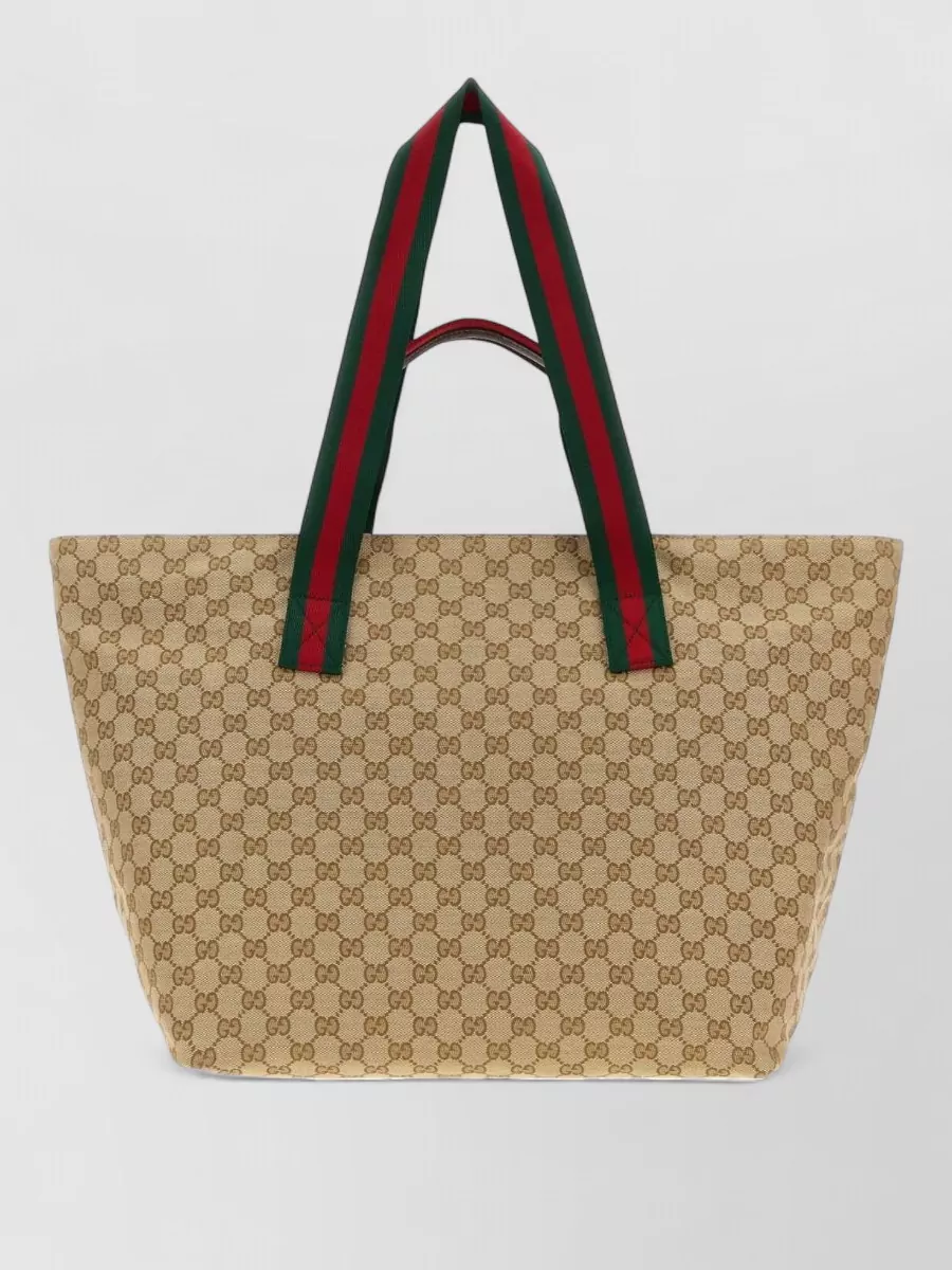 Gucci canvas medium tote bag