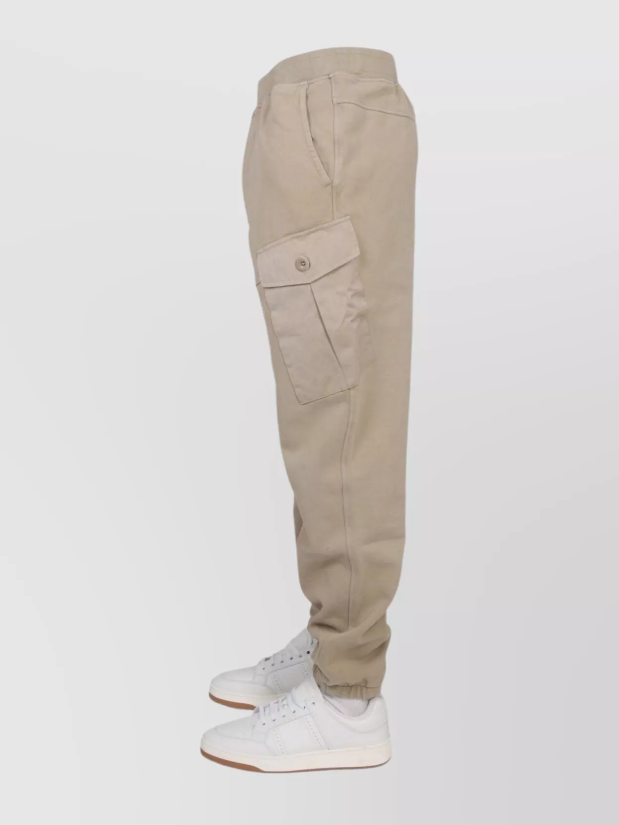 Ten C Elastic Waistband Ribbed Cuffs Side Cargo Pocket