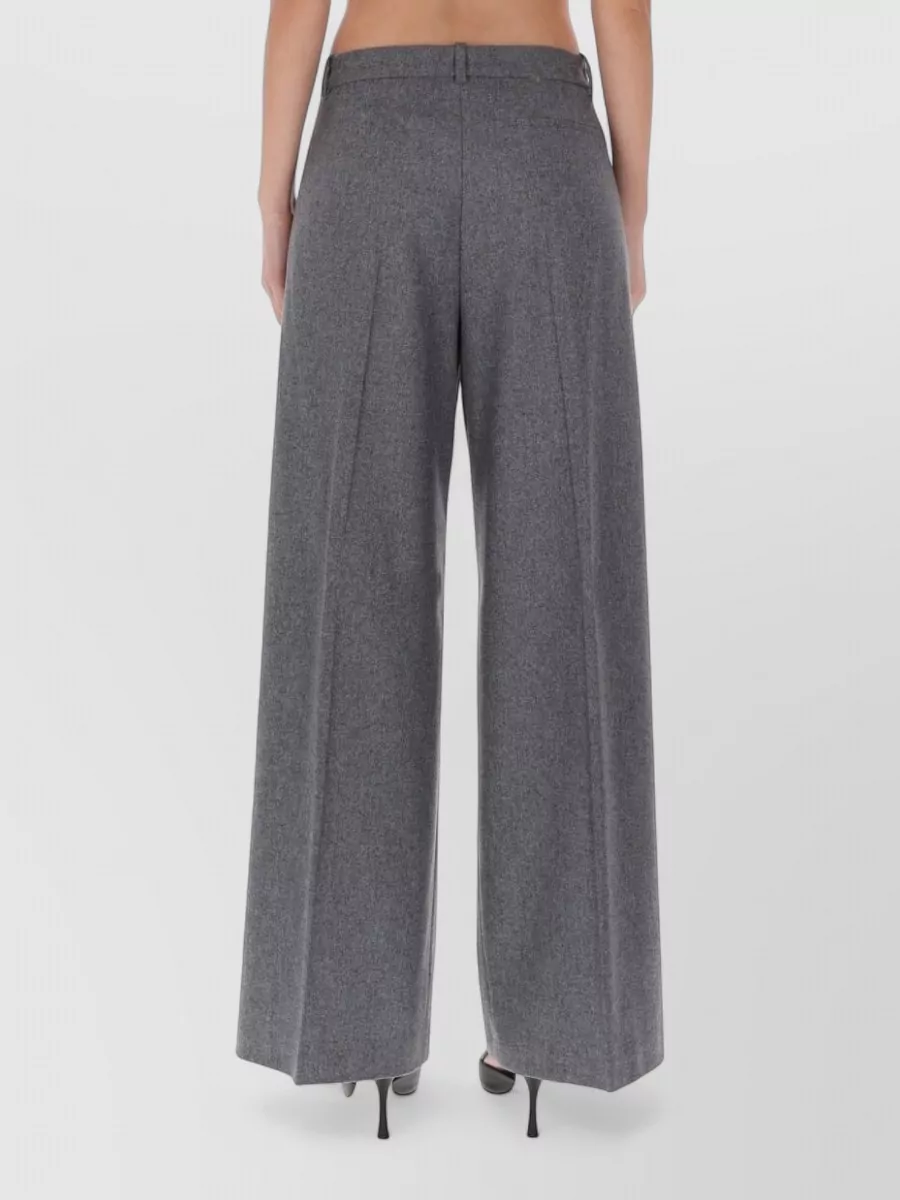 Boss Wide-Leg Trousers Pleated Front