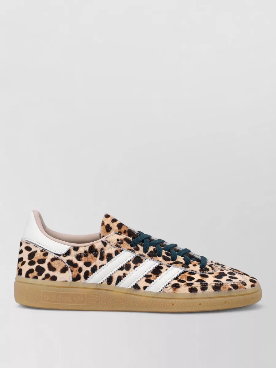 Adidas Originals Leather Leopard-Print Low-Top Sneakers