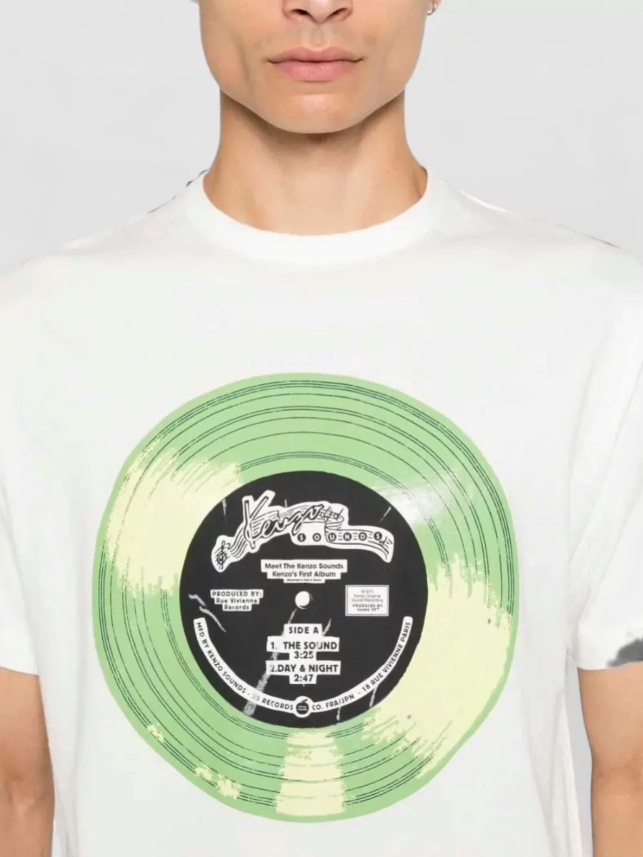 Kenzo Cotton Graphic Print Short Sleeve T-Shirt