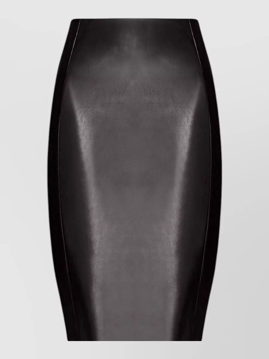 Wolford faux leather high-rise slim-fit midi pencil skirt