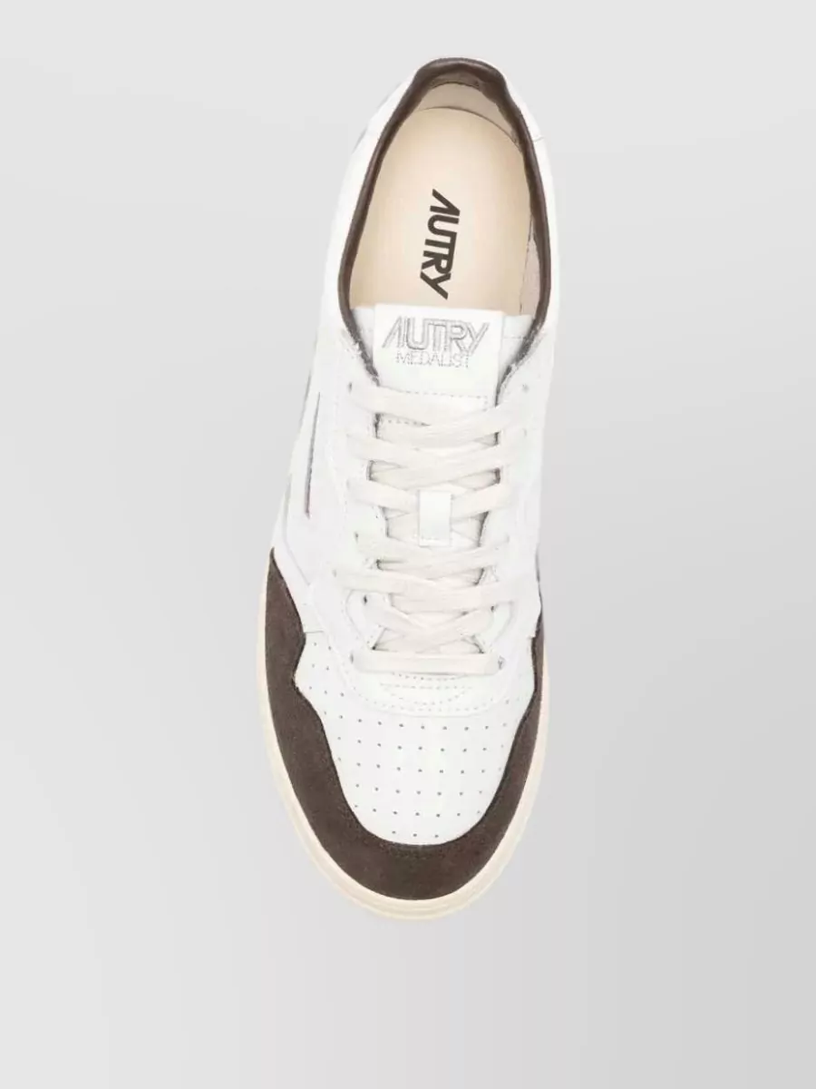 Autry Soft Leather Suede Low-Top Sneakers