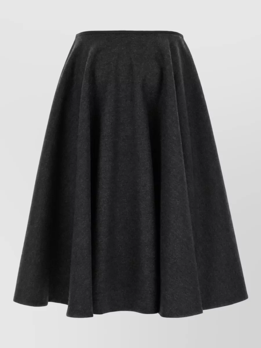 Prada wool a-line skirt