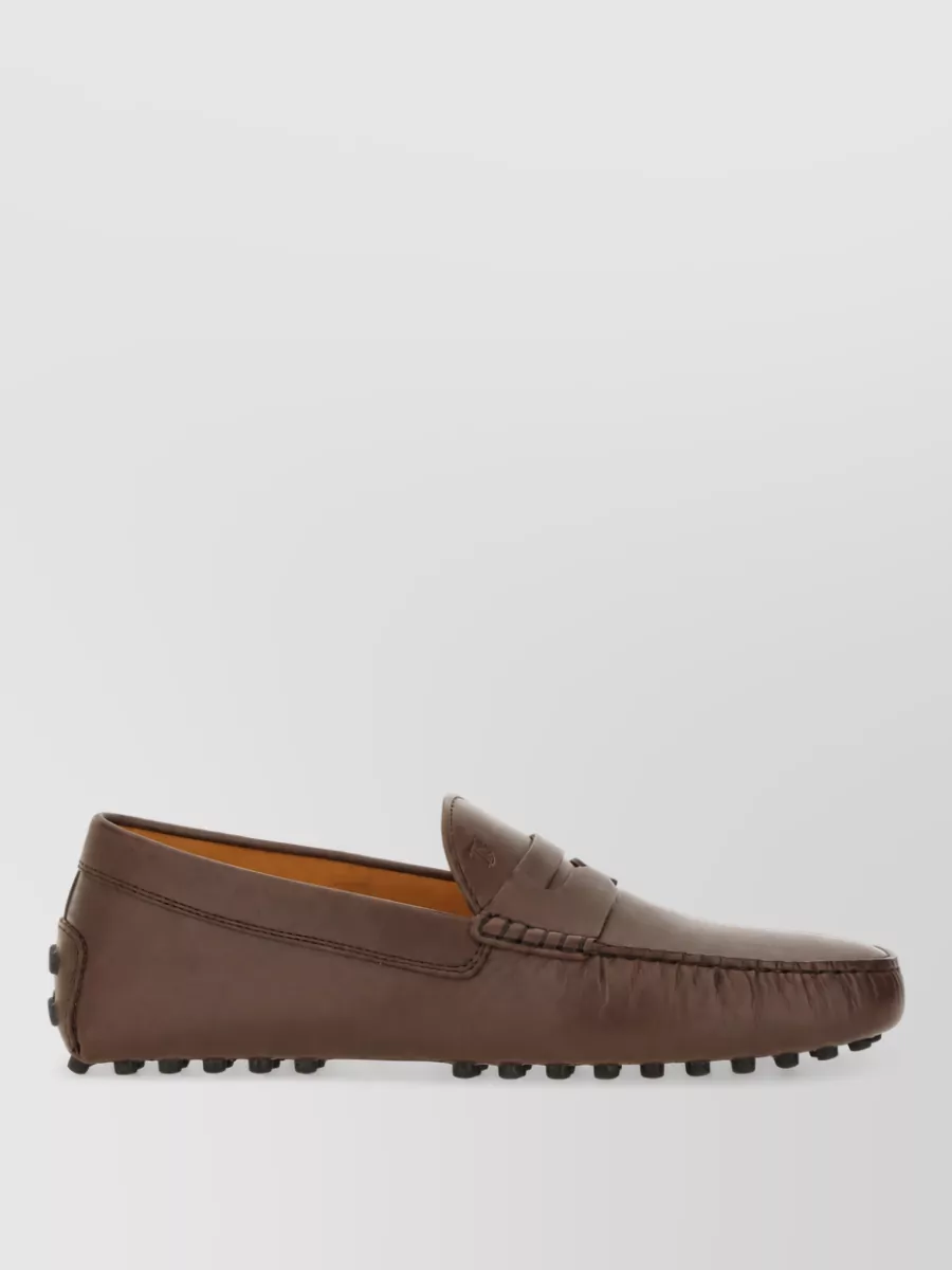 Tod's Leather Gommino Bubble Loafers