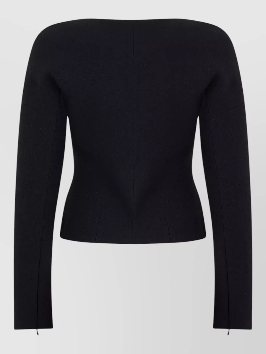 Blumarine Cropped Double-Breasted Jacket