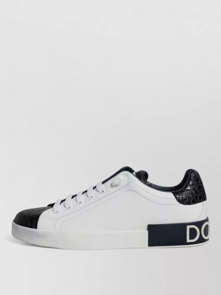 Dolce&Gabbana Leather Low-Top Sneakers
