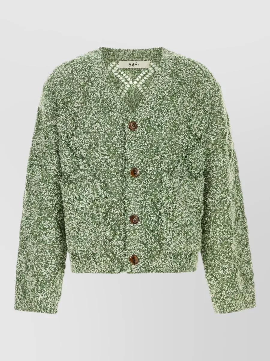 Séfr wool blend oversized cardigan