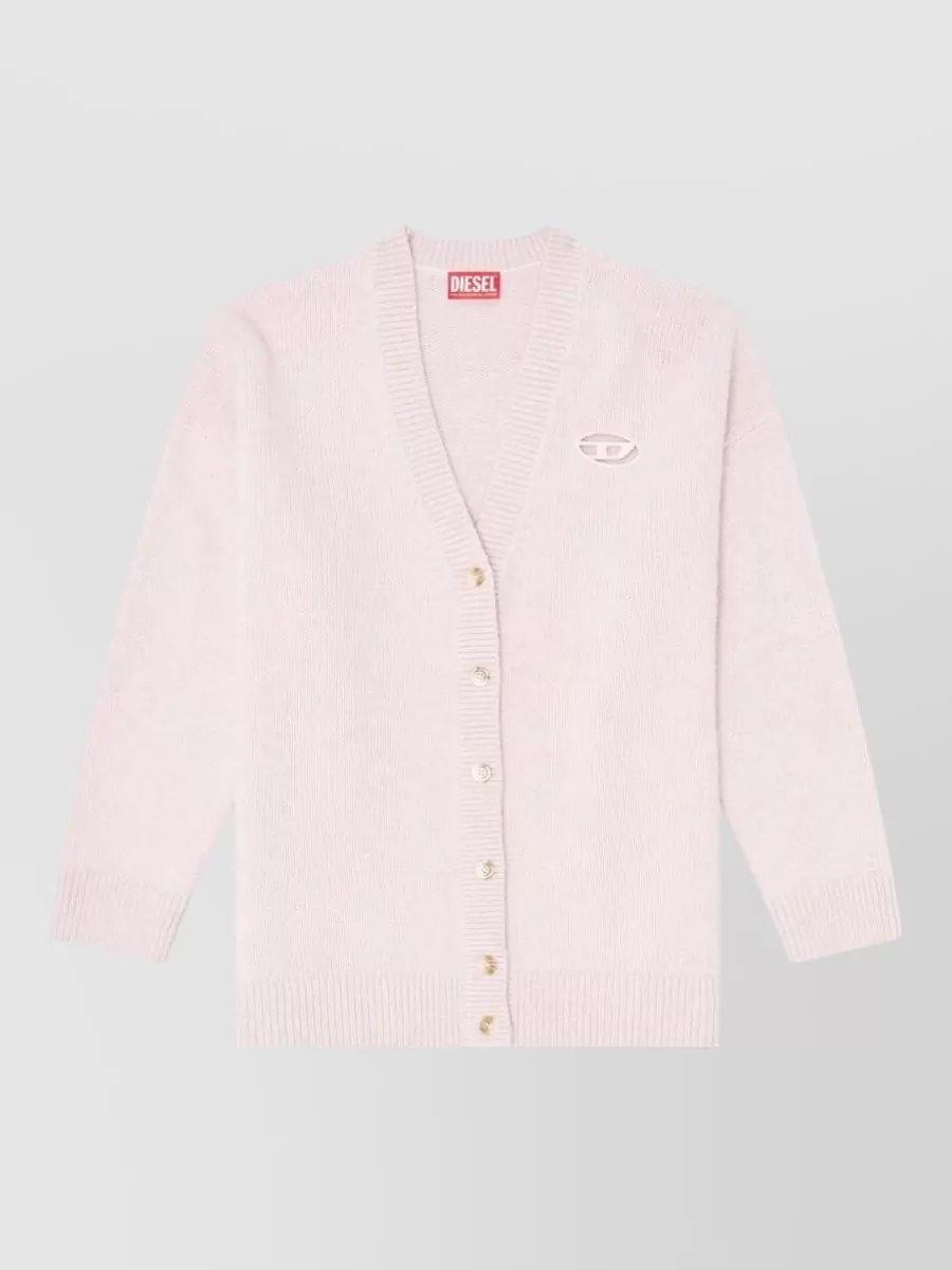 Diesel chunky-knit relaxed-fit v-neck cardigan
