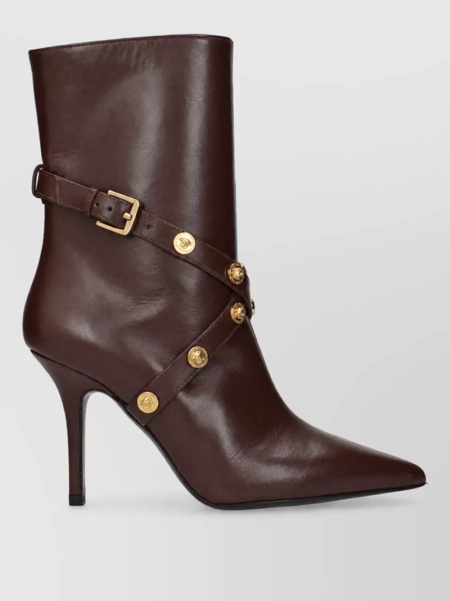 Versace Leather Ankle Boots